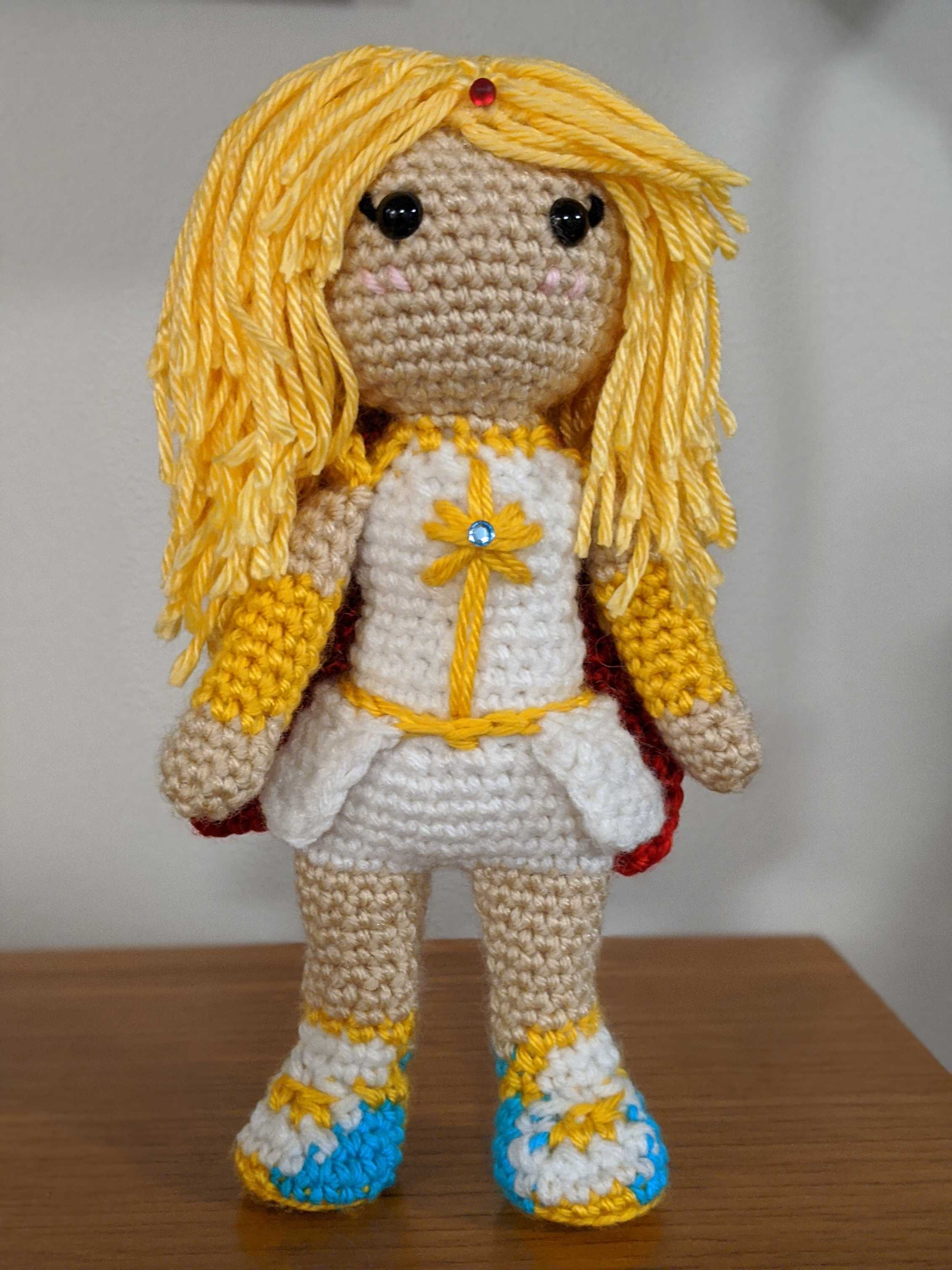 This was my first time doing hair and free-handing so many color changes. I LOVE HER.
