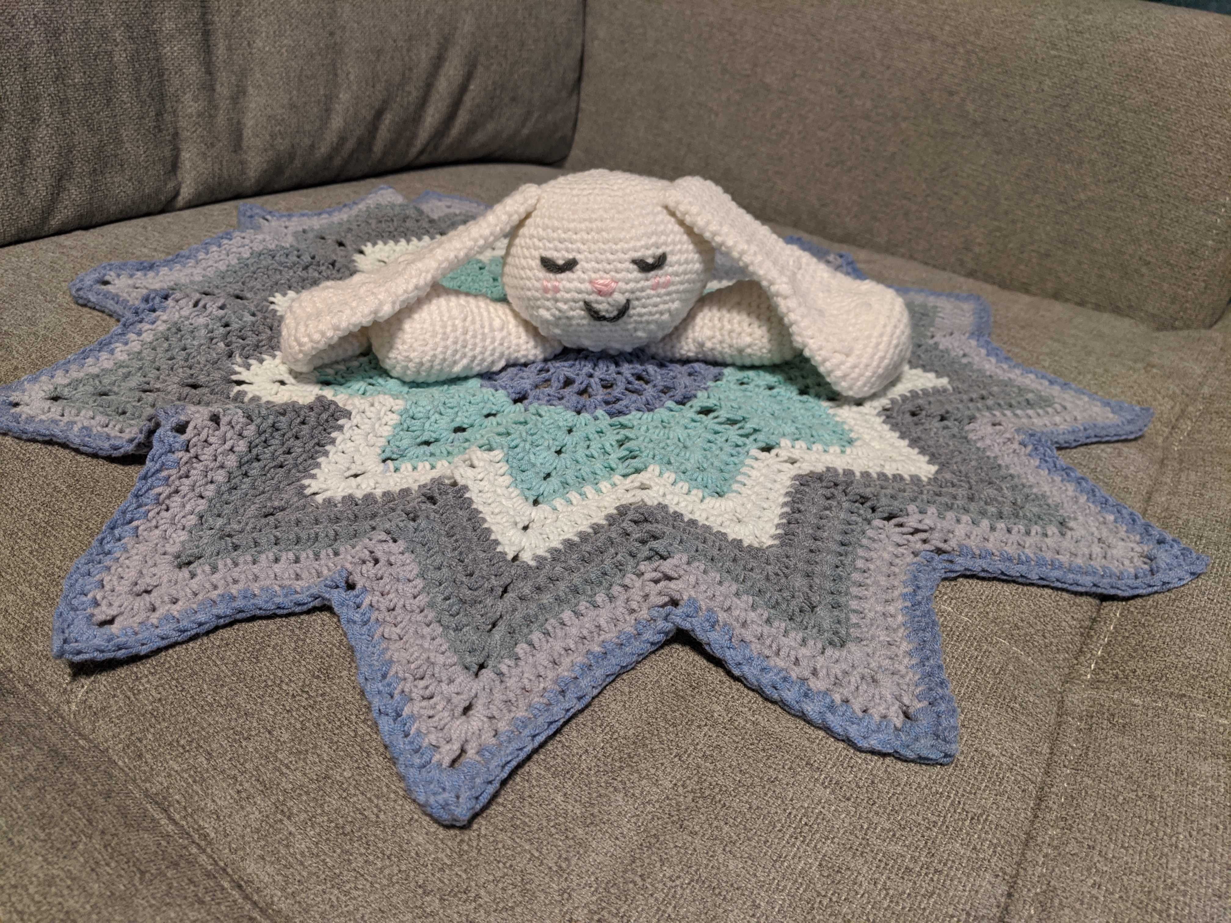 I made this for a coworker. I tried doing an invisible decrease and it failed, but it still ended up cute.